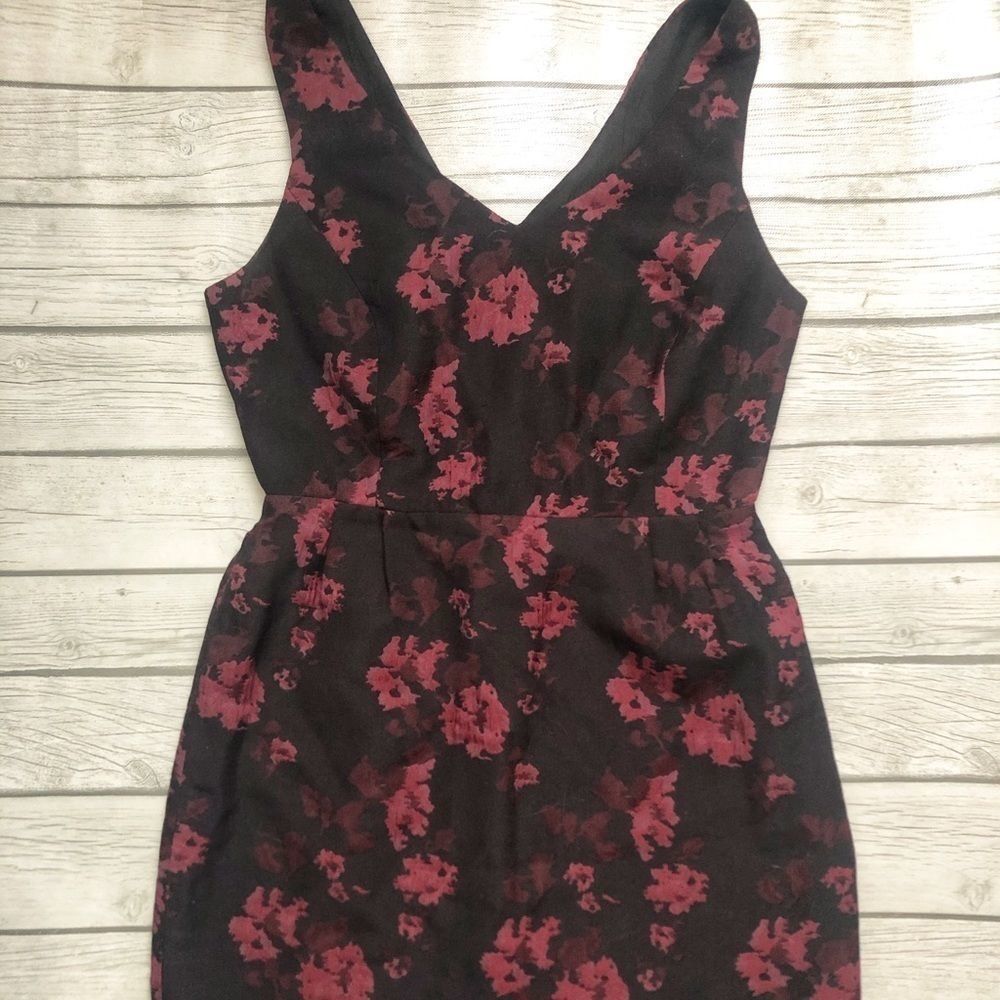 BB Dakota black and pink floral dress- size 8